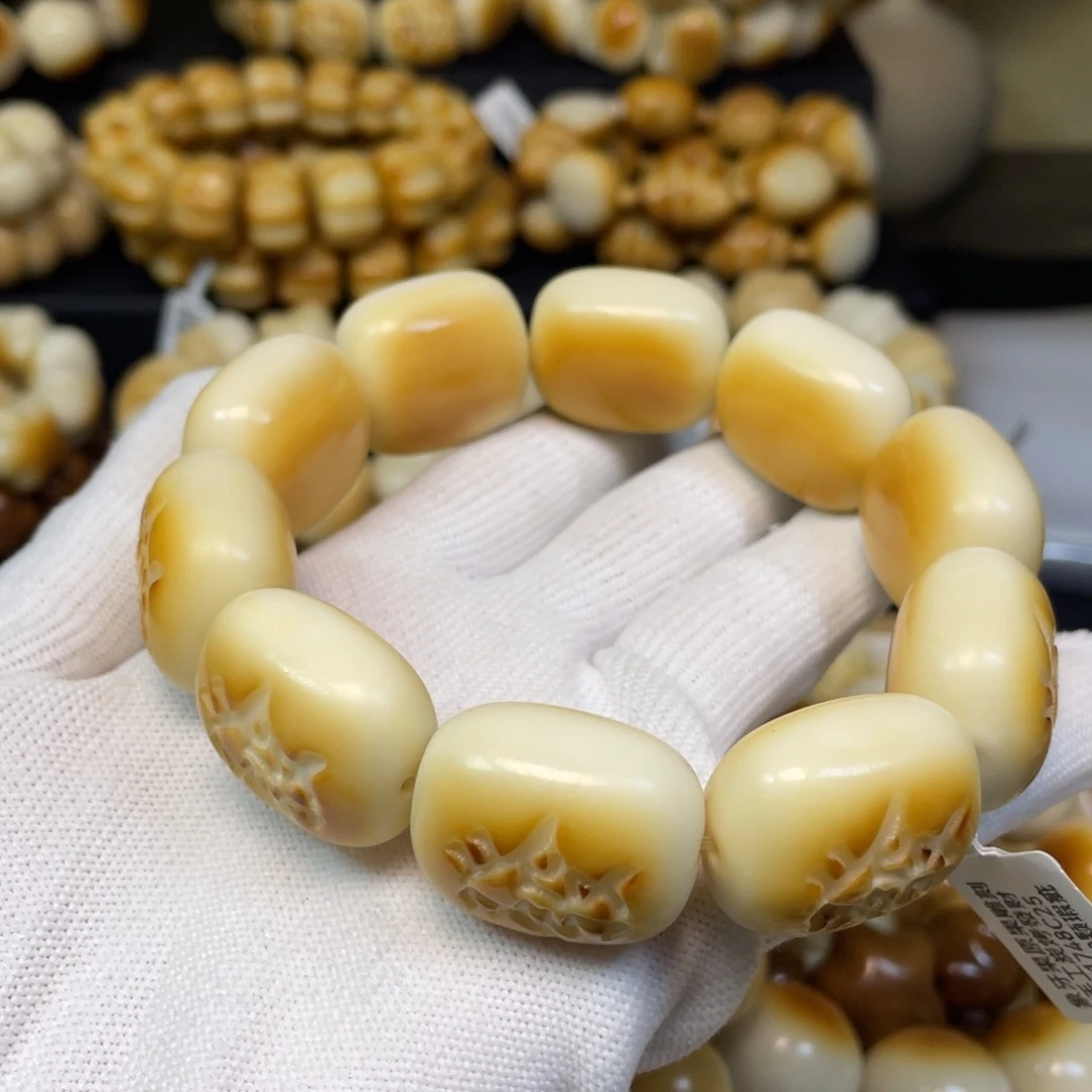 菩提根/象牙果手串116发财瑕疵