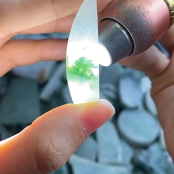 翡翠裸石纯天然翡翠