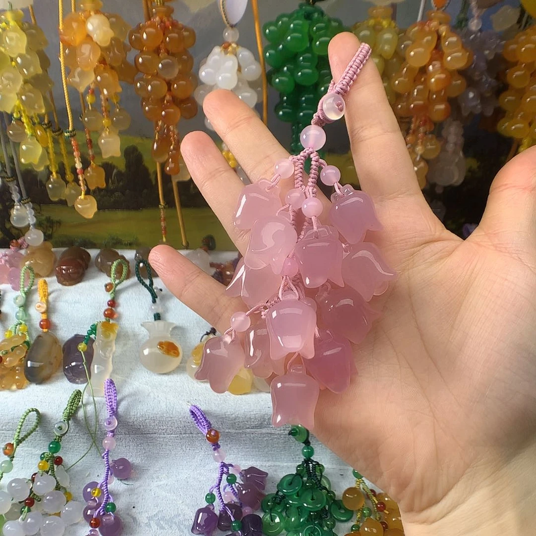 无***虑玛瑙/玉髓吊坠(不含链)未镶嵌