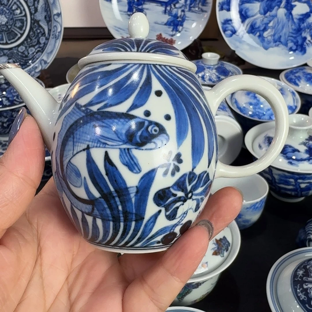 景德镇陶瓷手绘壶
