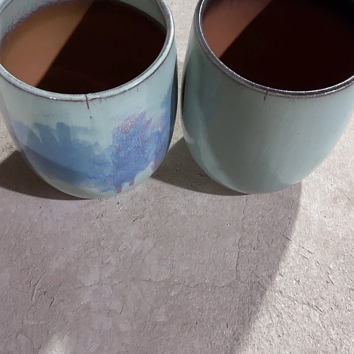 红陶口径19高度24两只瑕疵