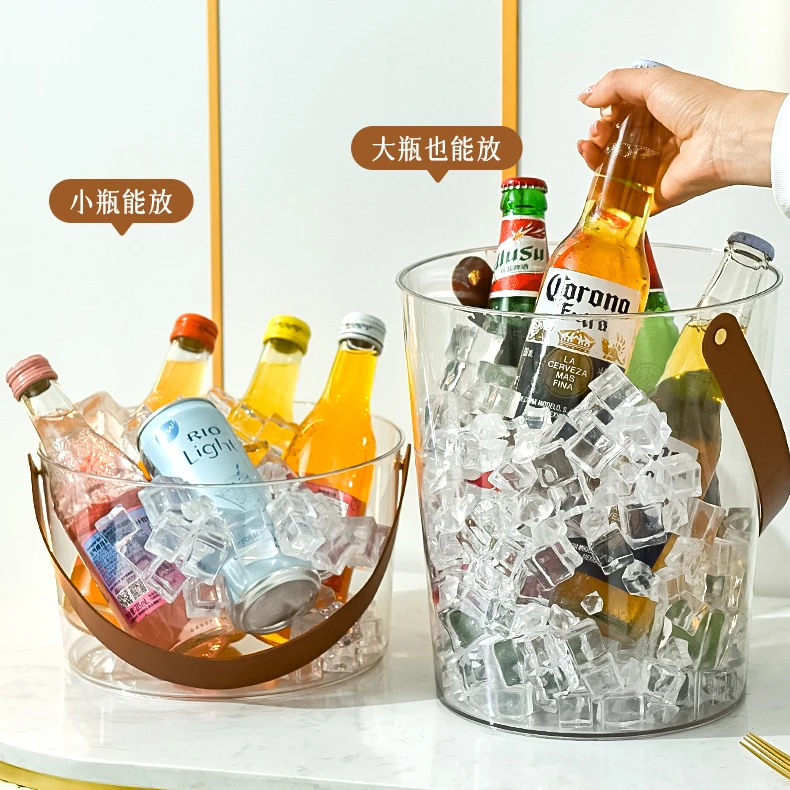大容量手提冰桶商用酒吧KTV啤酒香槟桶 户外露营饮料水果茶冰块桶