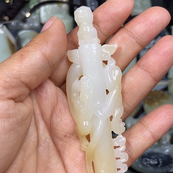 和田玉未镶嵌挂件