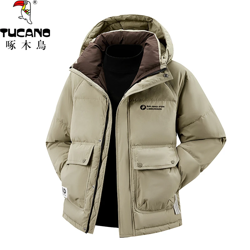 啄木鳥正品情侣新款休闲羽绒服冬季爆款时尚宽松百搭高档上衣外套