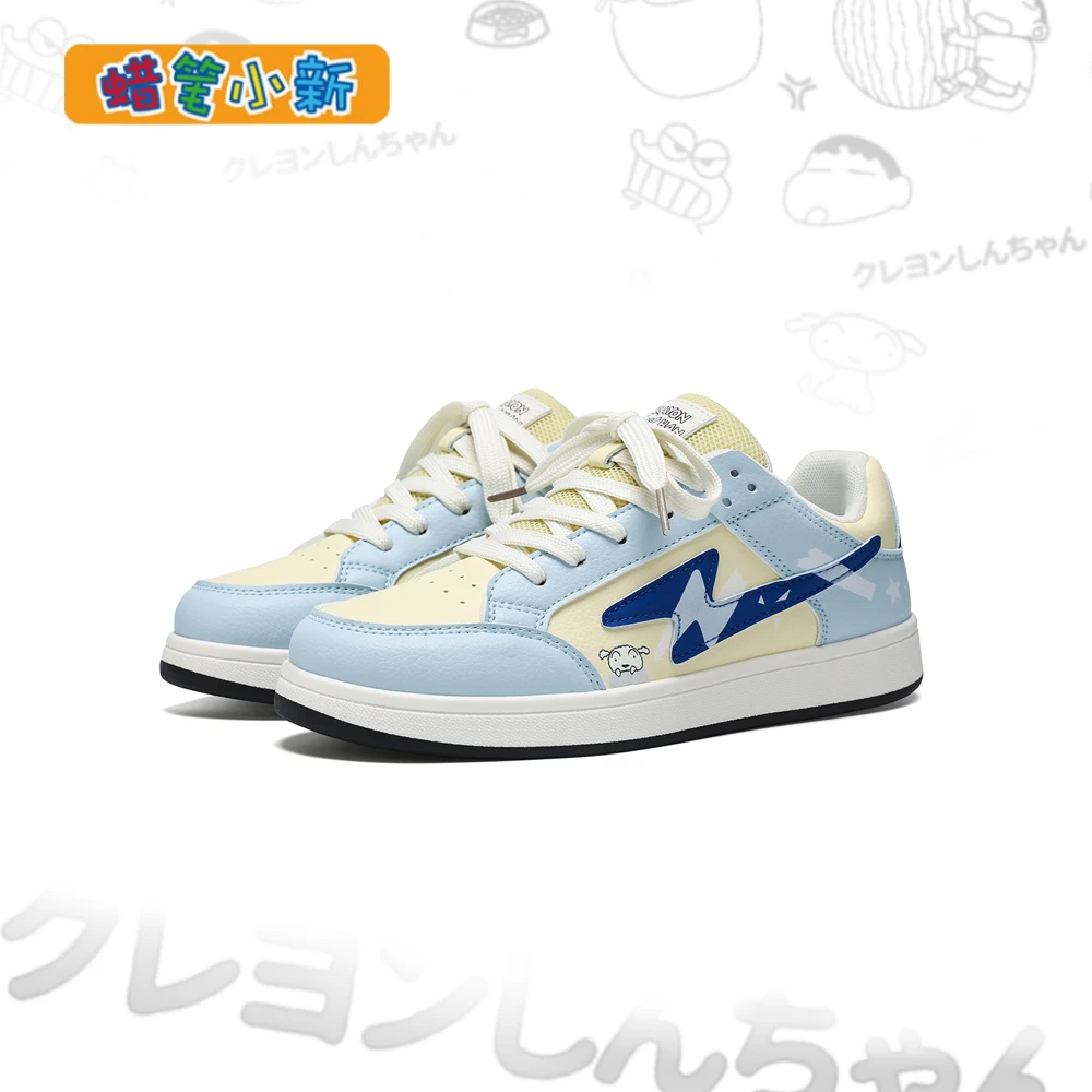 蜡笔小新鞋子男款爆款2025新款闪电欧若风情侣鞋时尚休闲百搭板鞋
