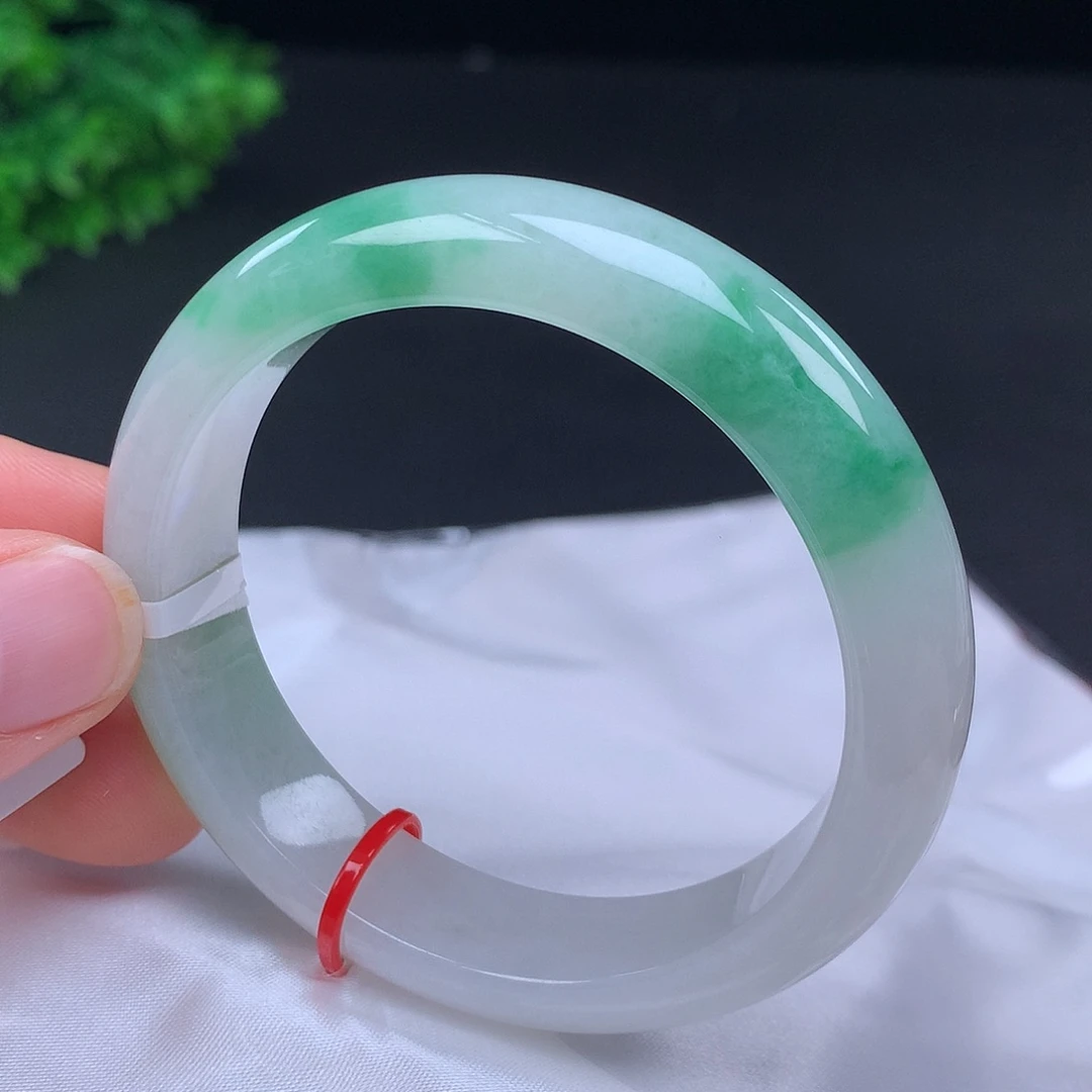 翡翠未镶嵌手镯53圈口686016