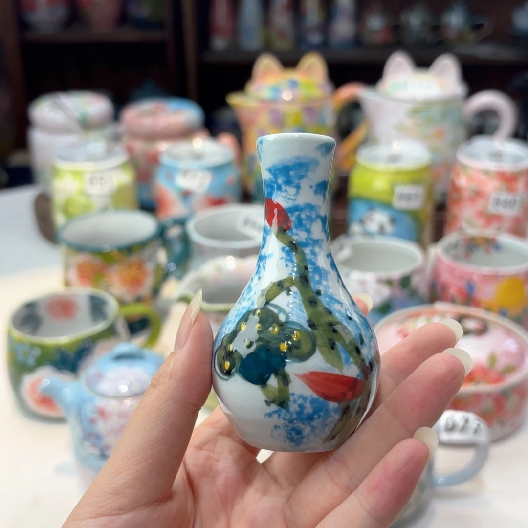 景德镇手绘高温釉下彩陶瓷茶具