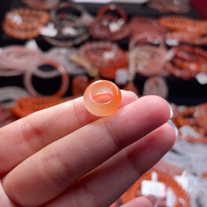 南红玛瑙未镶嵌配饰跑环1428