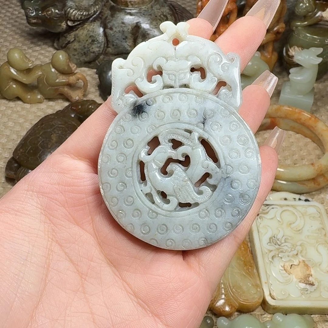 白玉菩提吊坠挂件