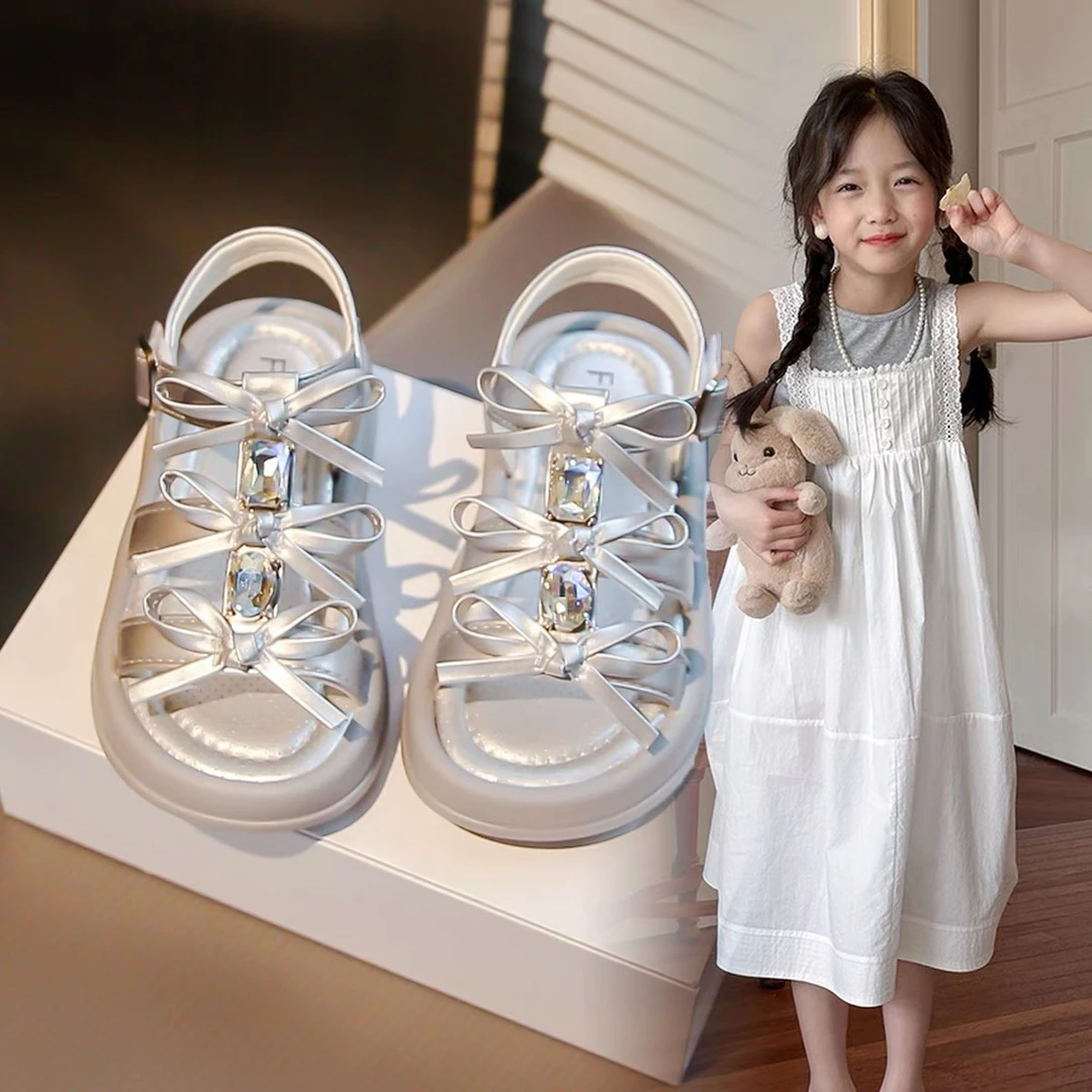 儿童凉鞋2025夏季新款公主鞋软底沙滩凉拖中大童儿童防滑凉鞋女童