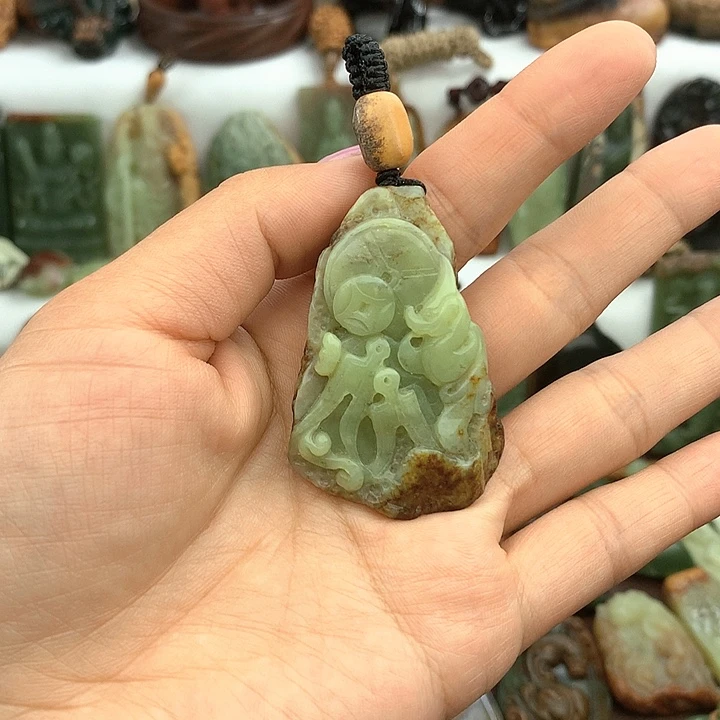 岫岩河磨玉（透闪石质玉）未镶嵌挂件