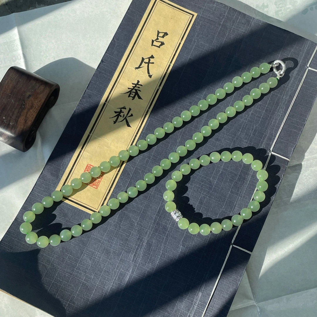 凰一品  和田玉葡萄肉套装S925 发两套