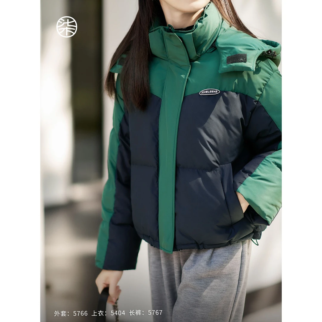 【柒量一裁】5766小个子防风外层充棉内胆可拆卸帽子棉服外出小棉袄
