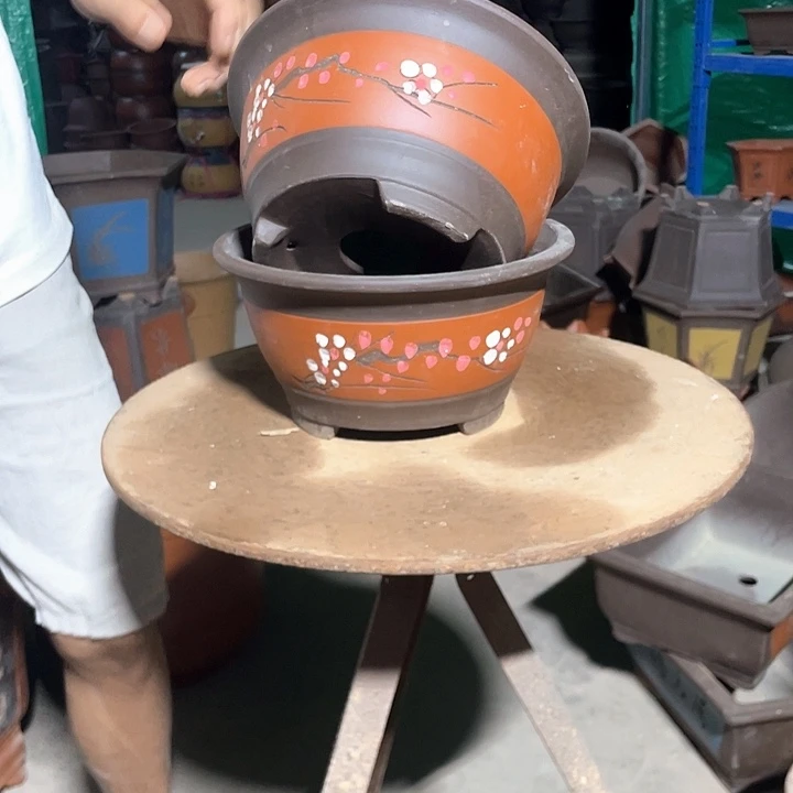 红色富贵点彩中号一对