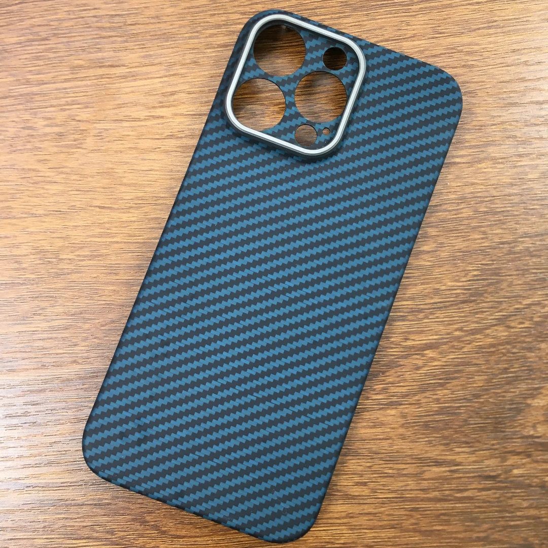 准新品  16proamx黑蓝精孔全包无磁吸【瑕疵】凯夫拉手机壳
