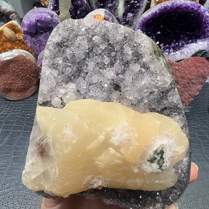 未镶嵌紫晶珠宝半成品