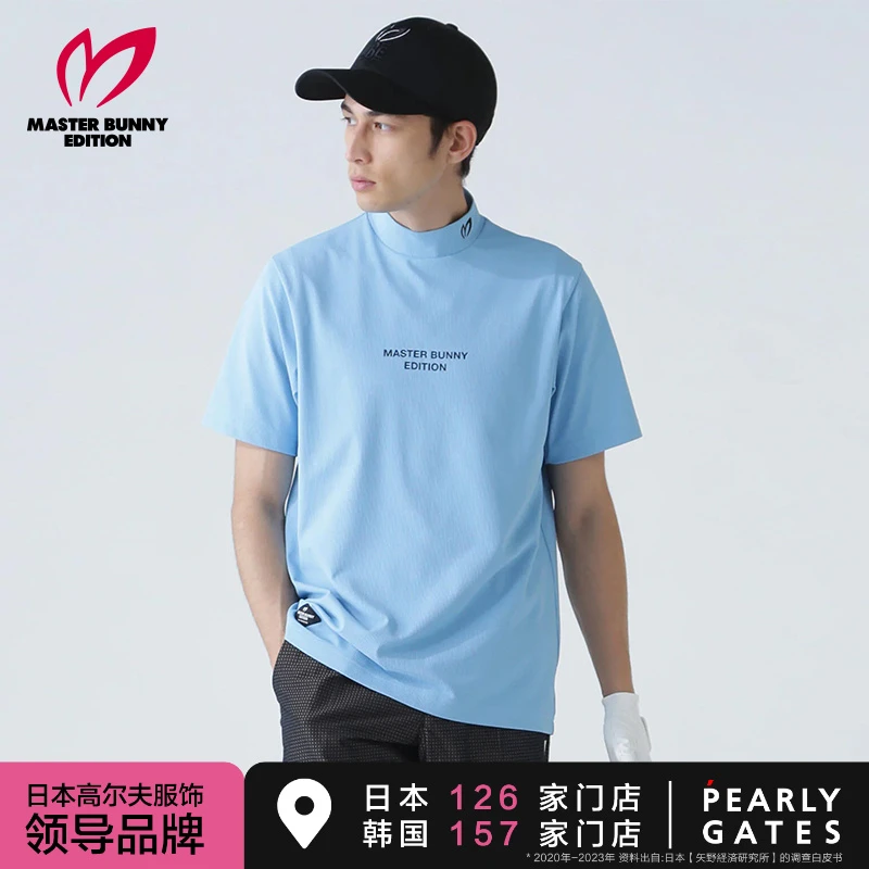 MASTER BUNNY EDITION高尔夫服装MBE男士短袖套头衫T恤夏季男子