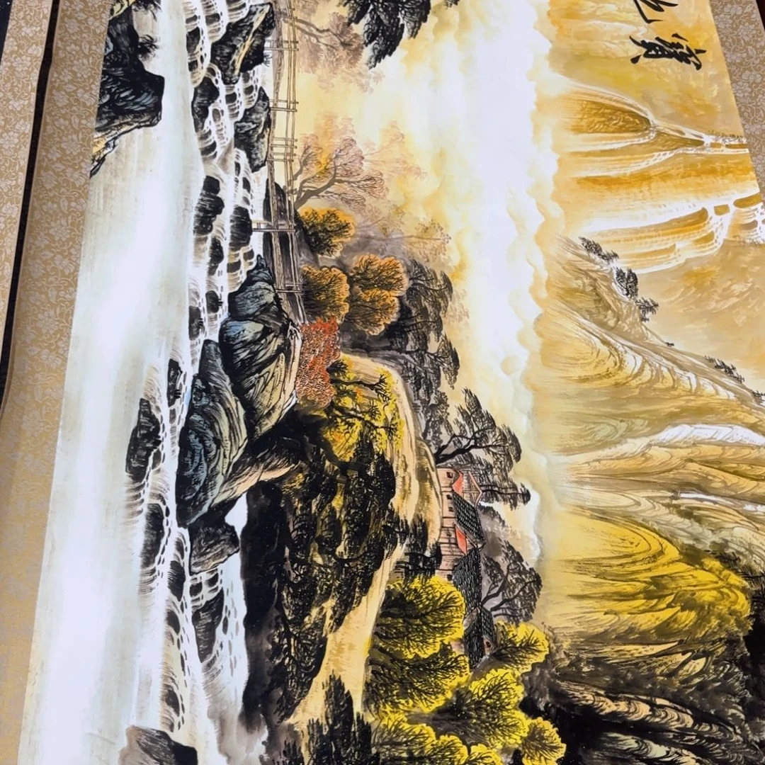 国画QC原创横山水作品！带证书！限购一单