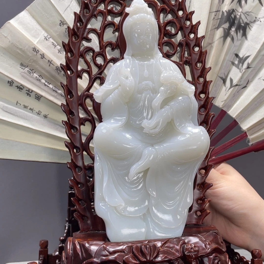 未镶嵌和田玉摆件紫**来