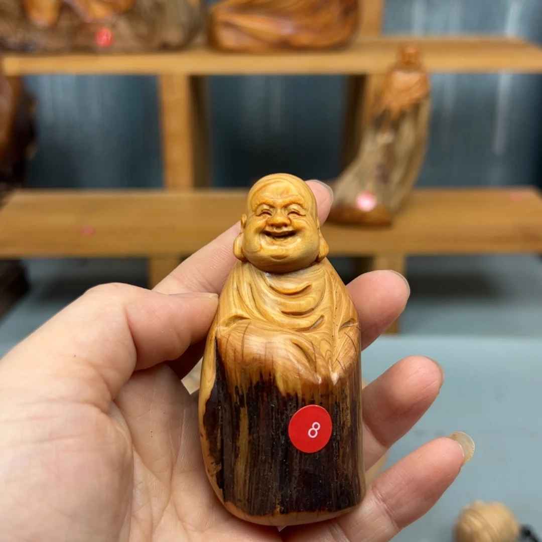 c***头木崖柏木摆件手把件，