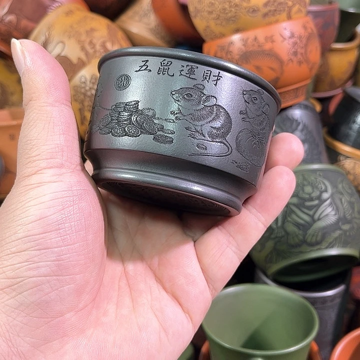 茶杯紫砂全手工紫砂主人杯