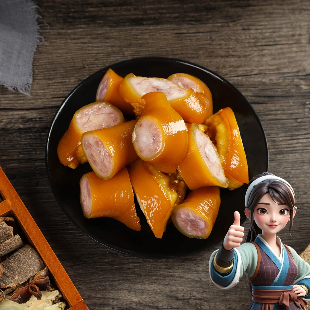 邑掌柜盐焗猪尾香辣猪尾梅州客家盐焗独立包装即食网红小零食