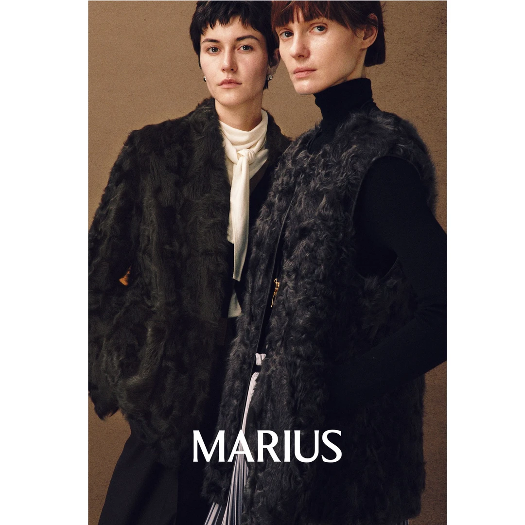 MARIUS“小湖羊”两面穿气质高级感外套