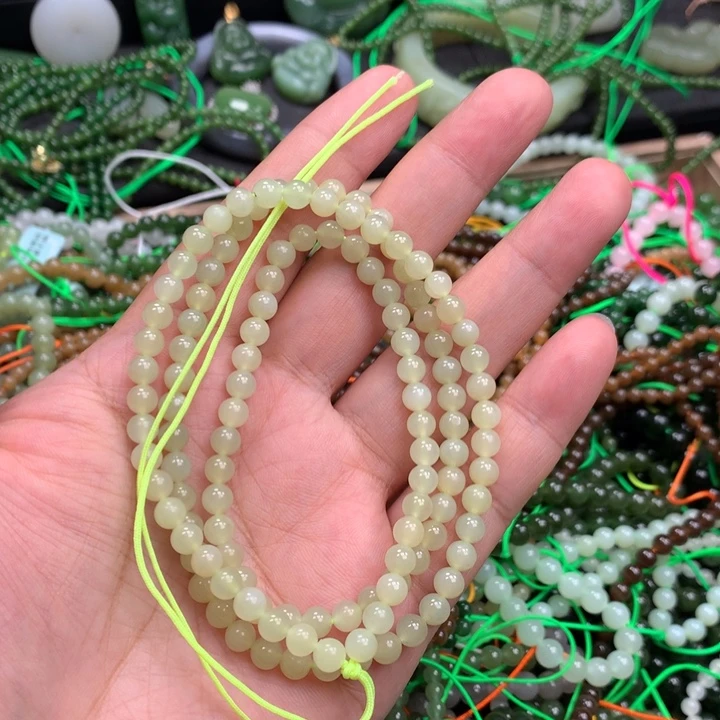 和田玉未镶嵌手链60