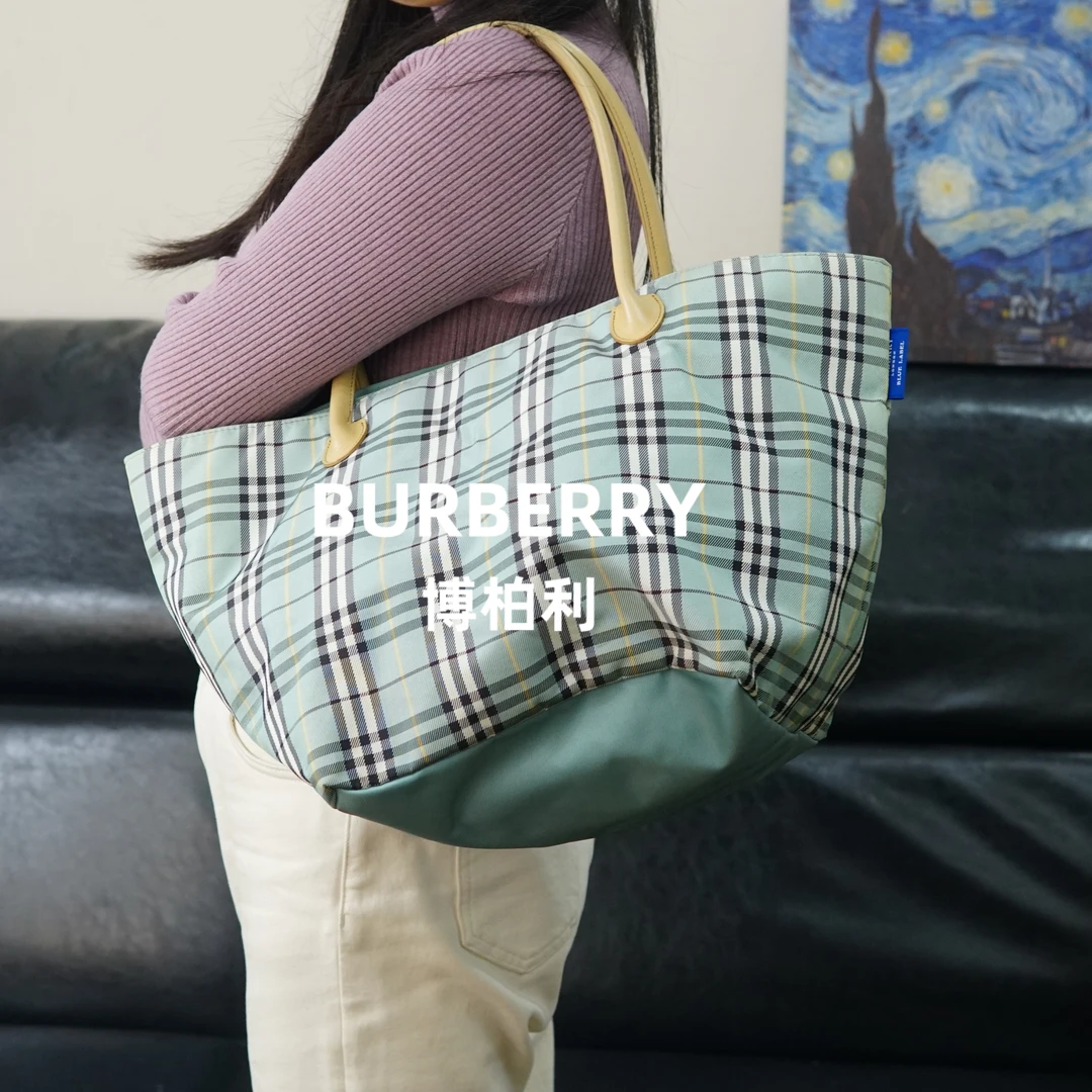 95新 BURBERRY/博柏利 巴宝莉/格纹单肩包/FYDB12527001/7001