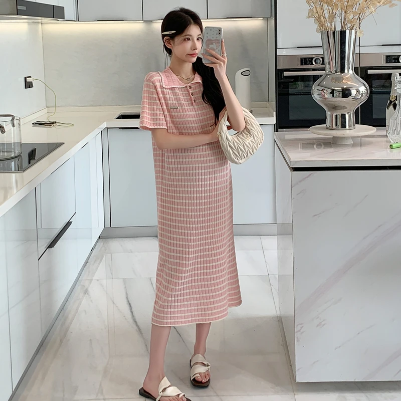 高级感洋气孕妇装简约孕妇连衣裙夏季款怀孕期遮肚子衣服夏天裙子