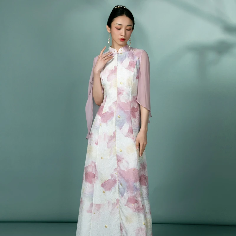 JIXIANGYIJIA/吉祥衣家碧秀玉兰春（连衣裙）932234085