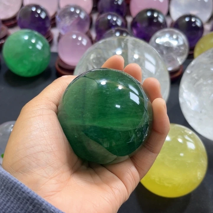 【闪购商品】未镶嵌摆件球萤石