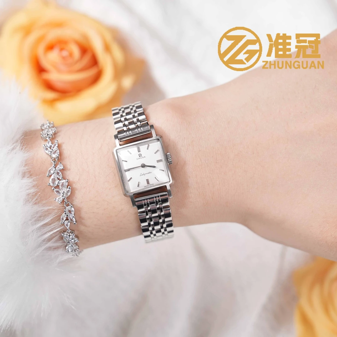 95新 Omega/欧米茄 20mm ladymatic自动机械QL4517瑞士名表杏1