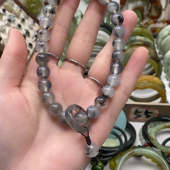 蛇纹石玉手链未镶嵌