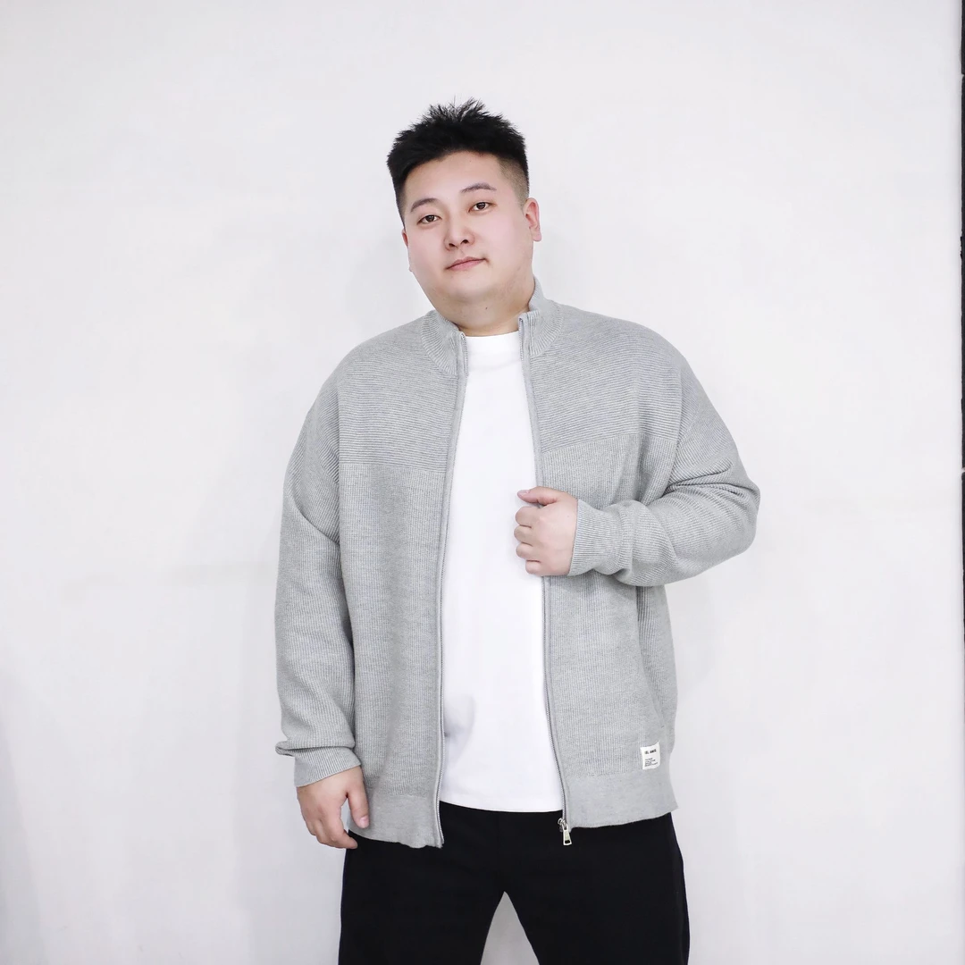 （起球掉色）大码男装 冬季简约款 针织外套8239经典百搭