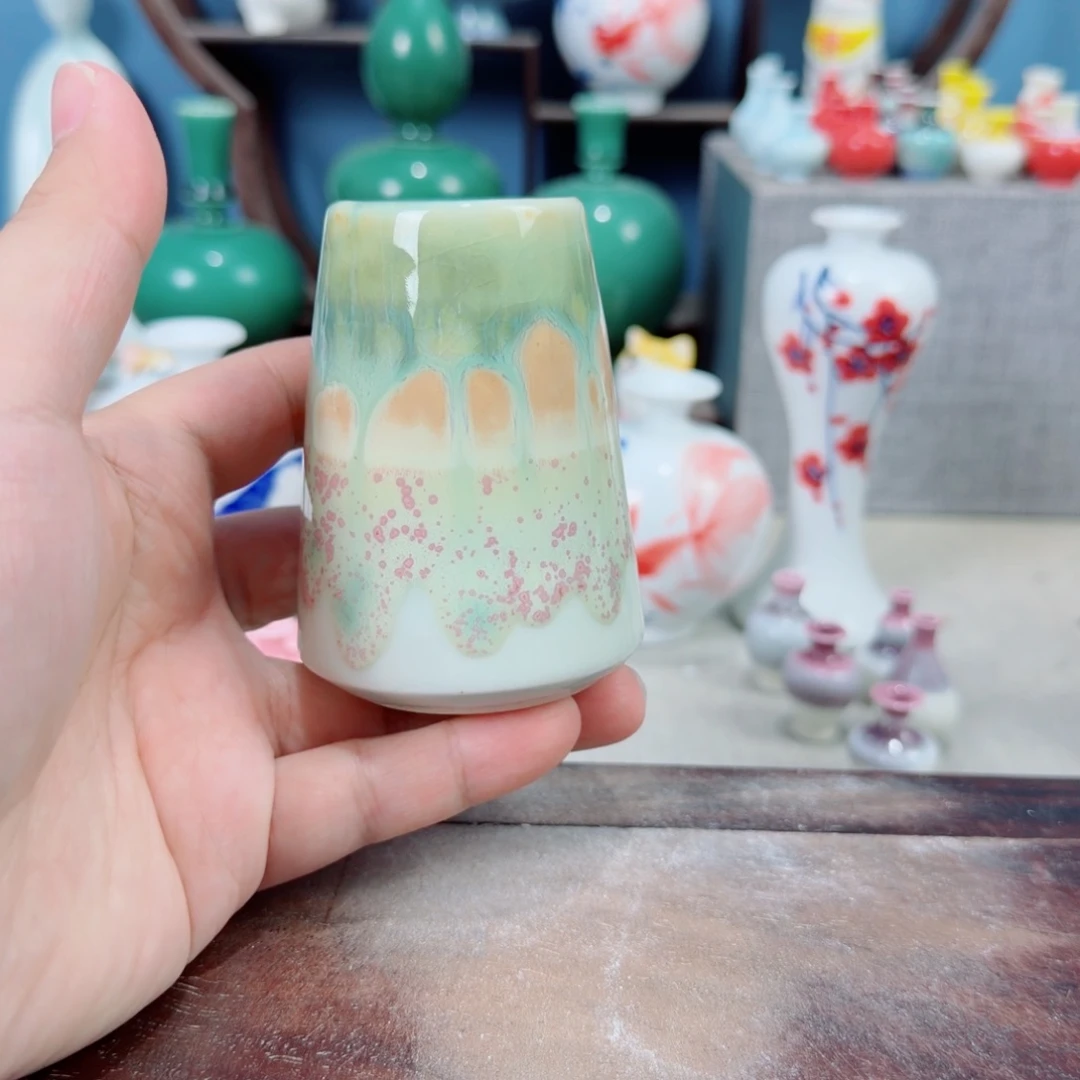 陶瓷手工小花器摆件