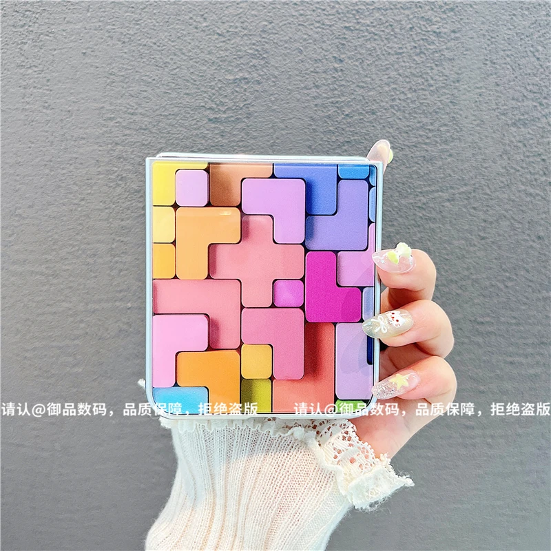 （华为novaflip系列）金属折叠玻璃壳适用华为novaflip手机壳防摔潮