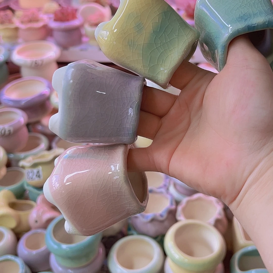 陶瓷花盆当场满12包邮