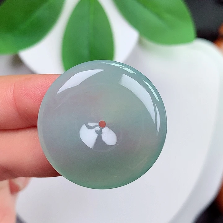 颈饰未镶嵌翡翠平安扣 29.3x5.0mm