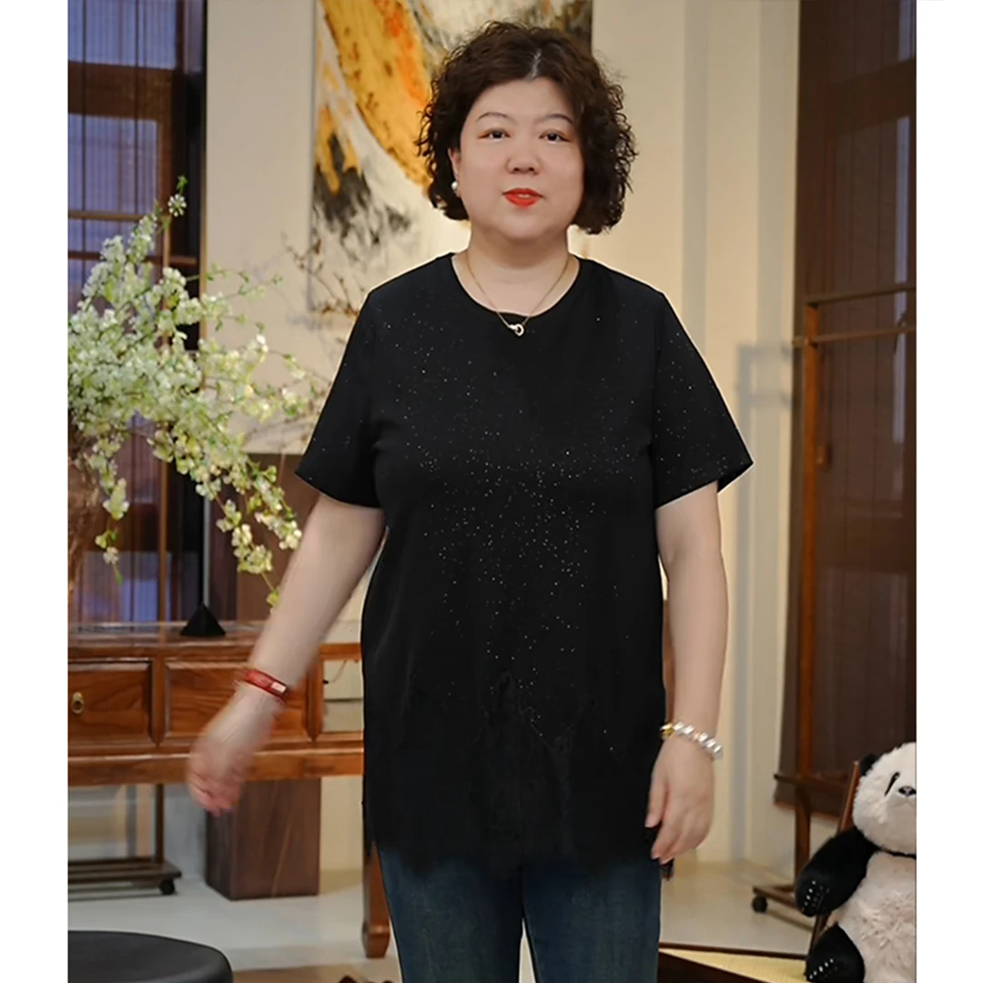 金雀绫【流光星海】设计师款蕾丝镂空法式加宽加大小衫SZA2S482