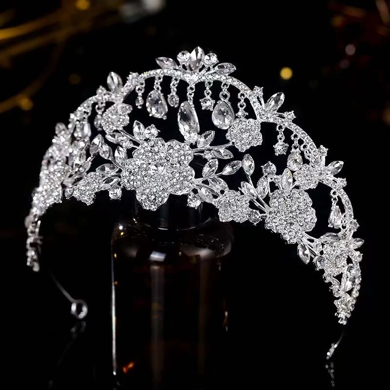 合金婚庆饰品 精致新娘简约百搭皇冠