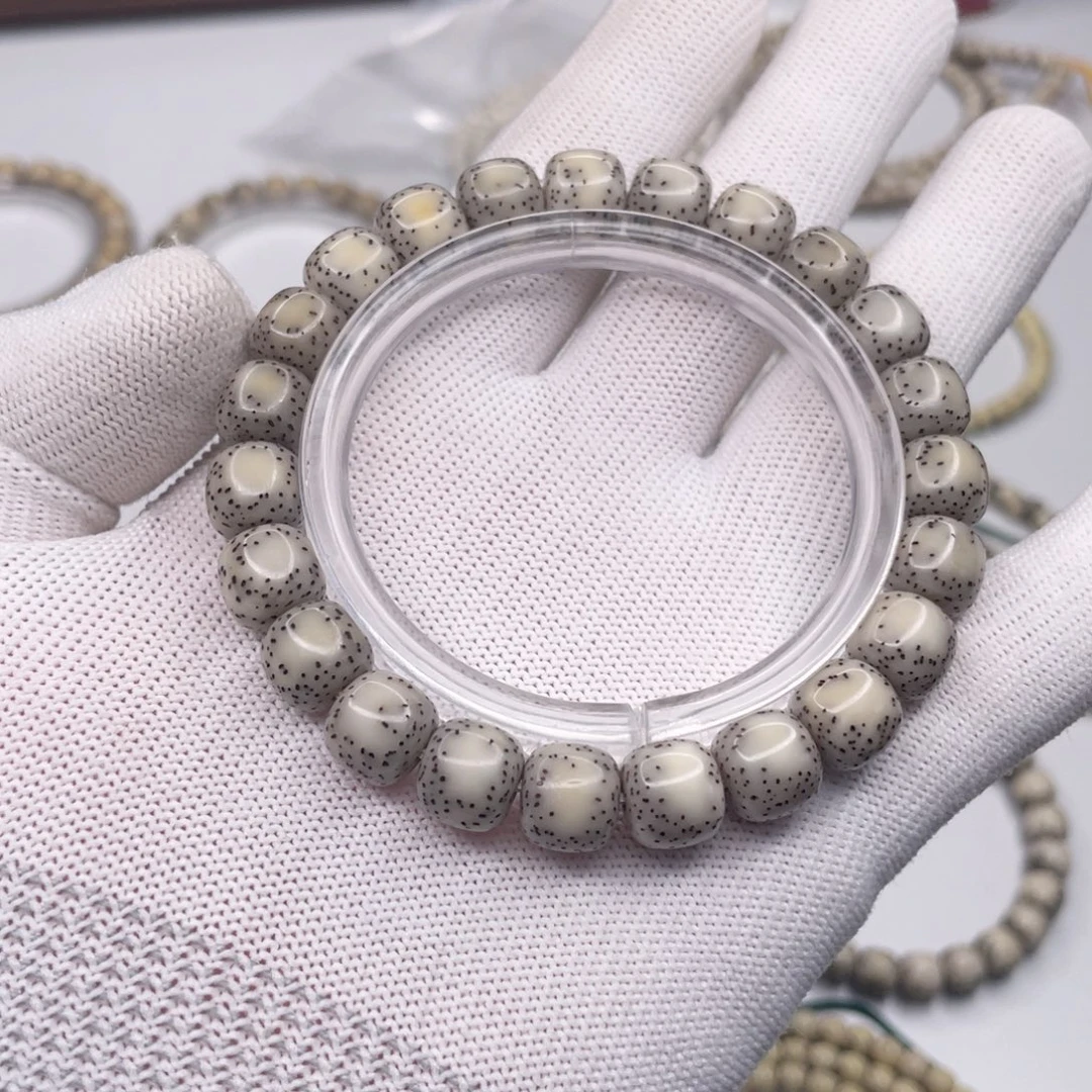 手串星月菩提10✖️9奶奶灰侧留白
