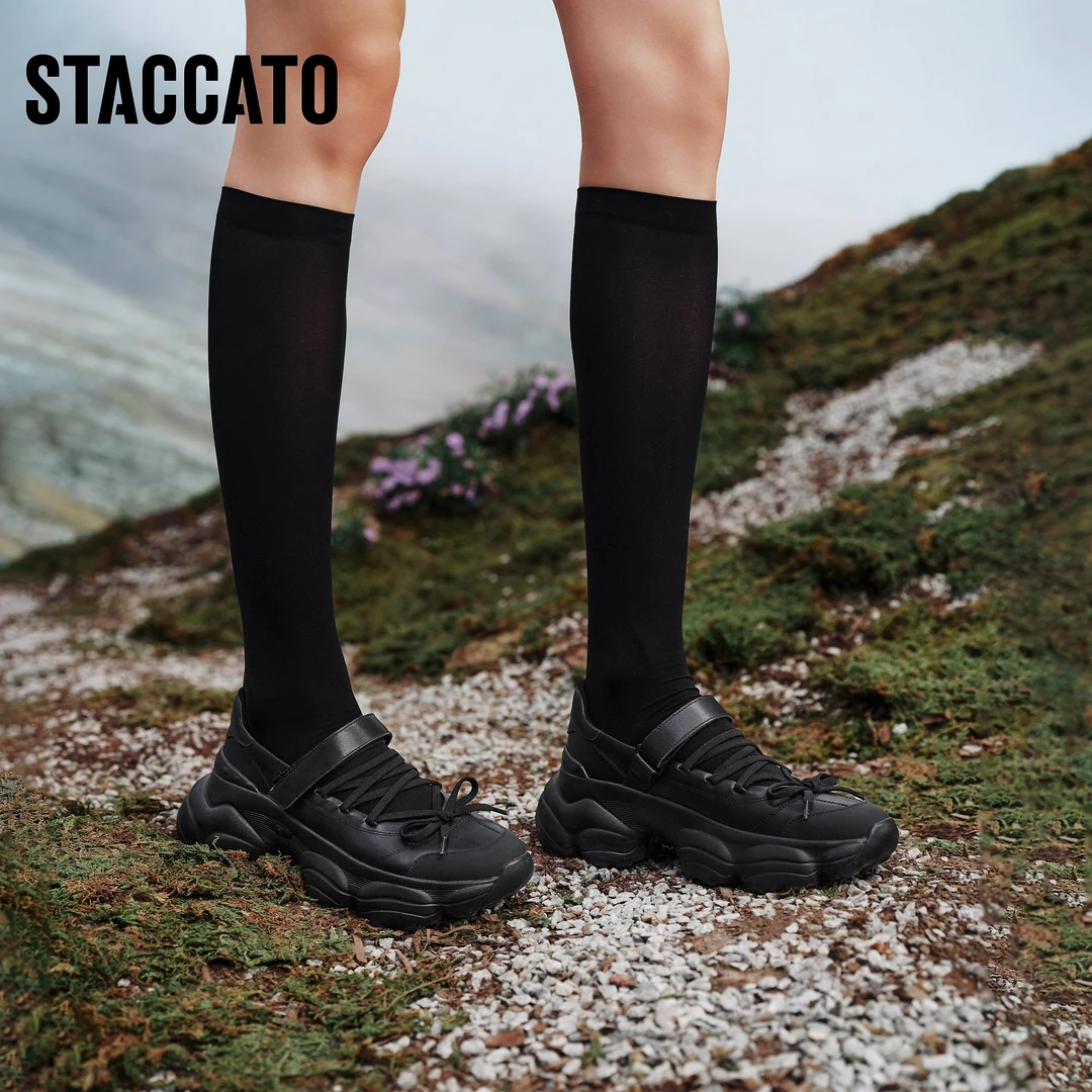 思加图2025春夏新款蝴蝶精灵玛丽珍鞋奶油鞋厚底单鞋女鞋ECE80AA5