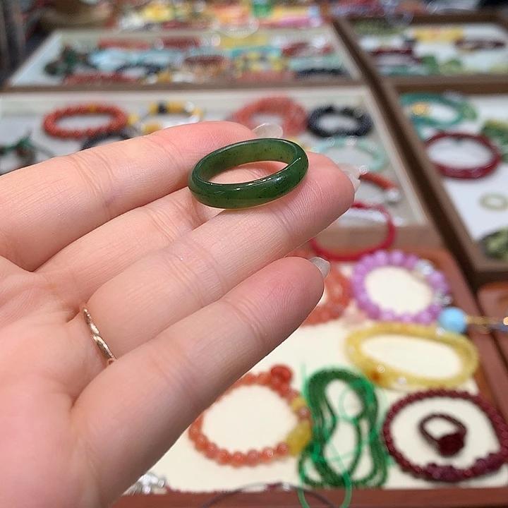 和田玉（糖玉）未镶嵌手链碧玉戒指