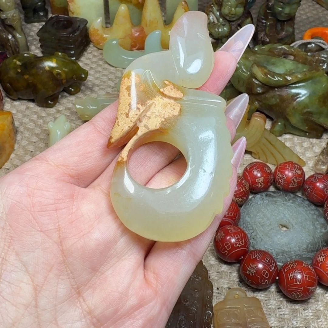 白玉菩提吊坠挂件