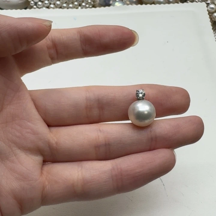 海水珍珠颈饰18K金镶嵌