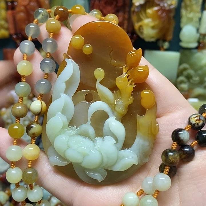 始***笑岫玉未镶嵌吊坠(赠链)