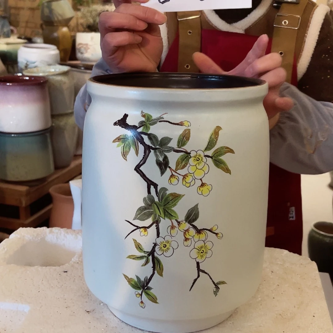 紫砂花盆高度28口径20