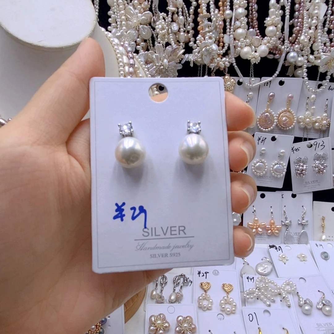 颈饰银S925镶嵌淡水珍珠