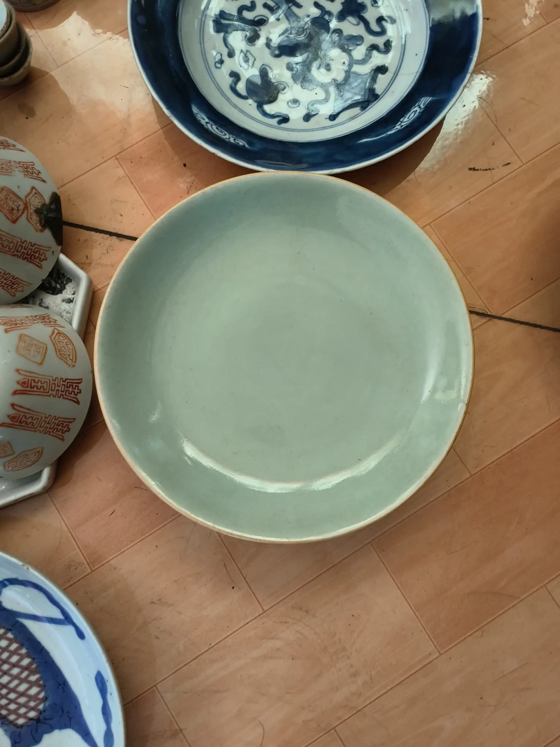 全品嘉庆年制豆青